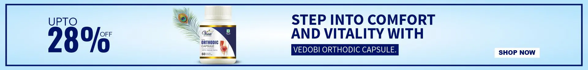 Vedobi Orthodic Capsules Offer Banner