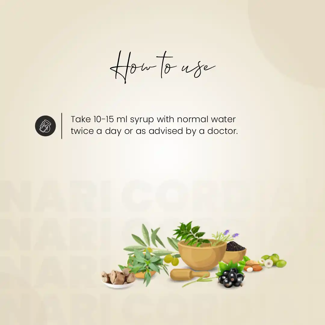 Nari Cordial Syrup 450ml + Nari Cordial Capsule