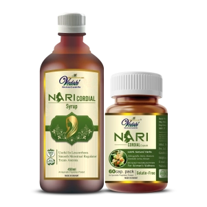 Nari Cordial Syrup 450ml + Nari Cordial Capsule